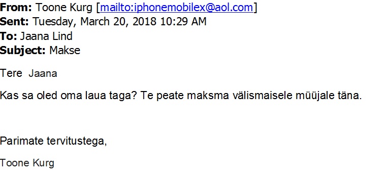 Petukirja näidis